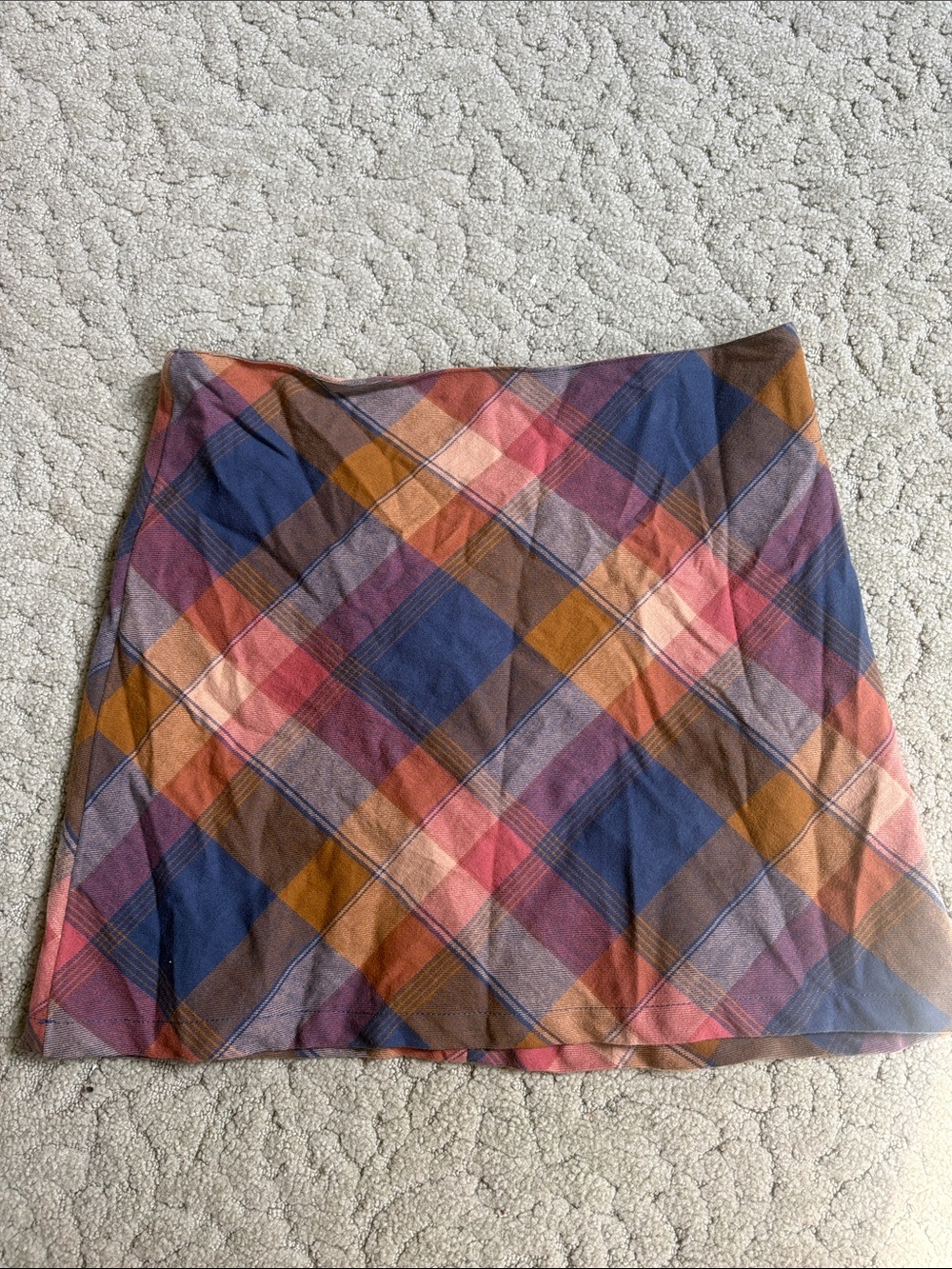 Altar’d State Plaid Multi-Color A-Line Women's Skirt